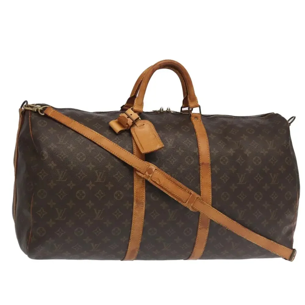 LOUIS VUITTON Monogram Keepall Bandouliere 60 Boston Bag M41412